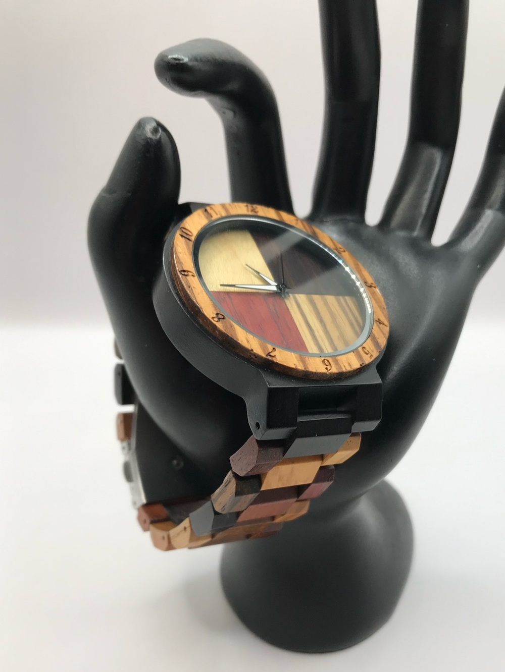 Men's Multi-Tone Wood Watch - Picture 2 of 8